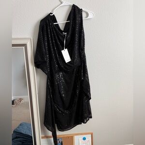 Black Sequin Dress